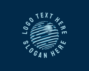 World - Modern Tech Globe logo design