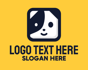 Black And Yellow - Puppy Dog App logo design