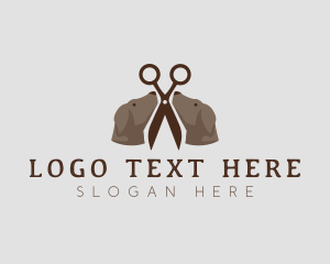 Pet Dog Grooming logo design