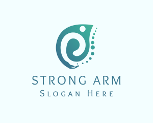 Arm - Organic Leaf Hand logo design