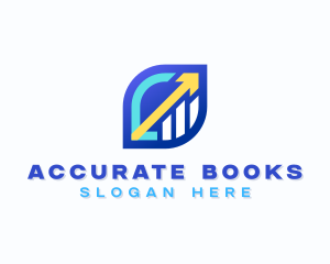 Bookkeeper - Financial Investor Graph logo design