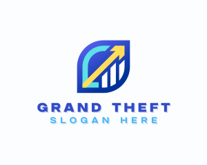 Accountant - Financial Investor Graph logo design