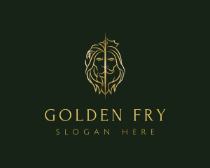 Golden Lion King logo design