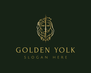 Golden Lion King logo design