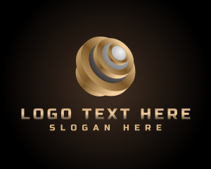 Metallic - Metallic Globe Business logo design