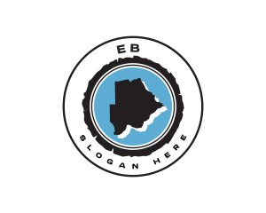 Botswana Map  Geography Logo