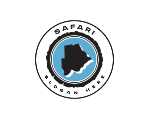 Botswana - Botswana Map  Geography logo design