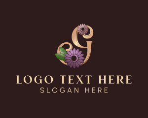 Beauty Salon - Feminine Flower Letter G logo design