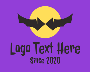 Vampire - Bat Wings Bow Tie logo design