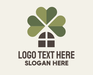 Irish - Heart Clover House logo design