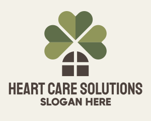 Heart Clover House logo design