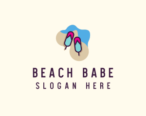 Beach Summer Popsicle  logo design