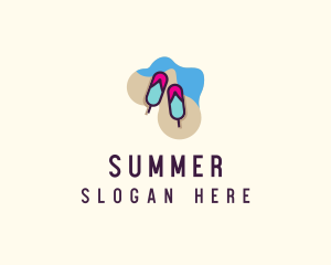 Beach Summer Popsicle  logo design