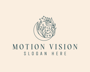 Floral Artisanal Moon Logo