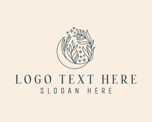 Floral - Floral Artisanal Moon logo design