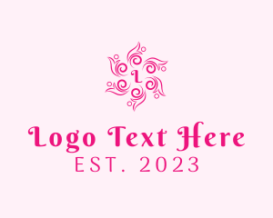 Yoga Center - Victorian Pattern Cosmetics logo design