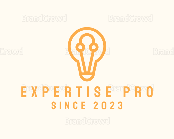 ELectrical Light Bulb Logo