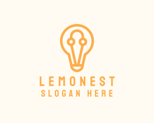 ELectrical Light Bulb Logo