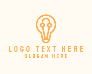 ELectrical Light Bulb Logo