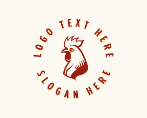 Chicken - Hen Chicken Livestock logo design