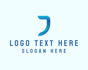 Streaming - Software Modern Letter J logo design