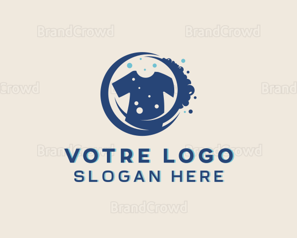 Clothing Laundry Washing Logo