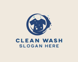 Washing - Clothing Laundry Washing logo design