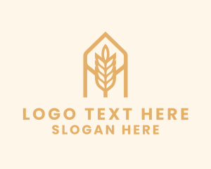 Yellow Crown - Wheat Grain Bakery logo design