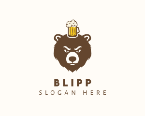 Craft Beer Bear Mug Logo