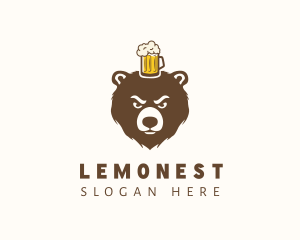 Craft Beer Bear Mug Logo