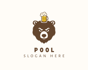 Craft Beer Bear Mug Logo