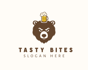 Craft Beer Bear Mug Logo