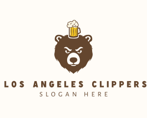 Animal - Craft Beer Bear Mug logo design