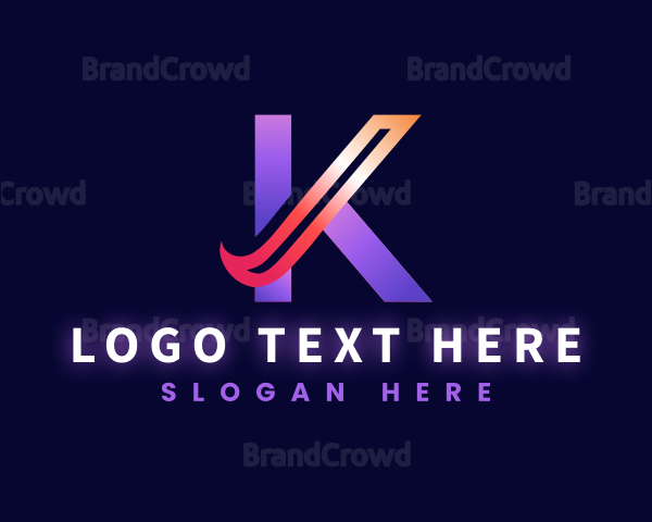 Professional Business Letter K Logo