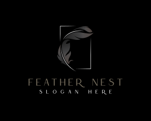 Feather - Luxurious Calligrapher Feather logo design