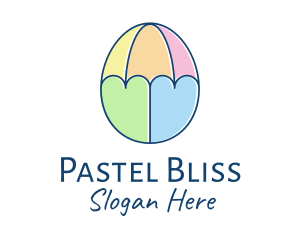 Pastel Egg Umbrella  logo design