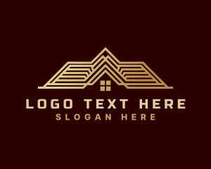 Geometric - Premium House Roofing logo design