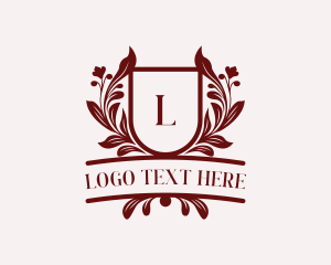 Wedding - Floral Shield Luxury logo design