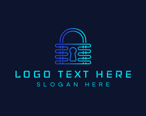 Passcode - Cyber Lock Technology logo design