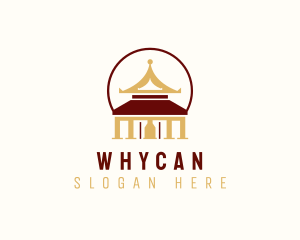 Structure - Pagoda Temple Structure logo design