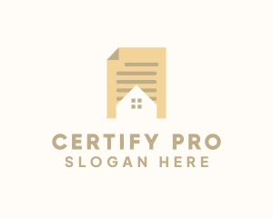 House Paper Document logo design