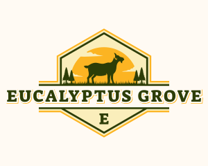 Goat Pasture Livestock logo design