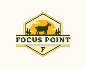 Goat Pasture Livestock logo design