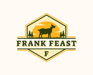 Goat Pasture Livestock logo design