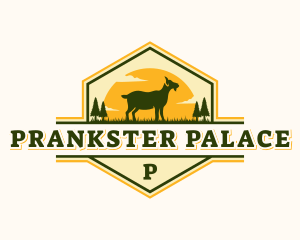 Goat Pasture Livestock logo design