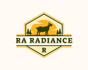 Goat Pasture Livestock logo design