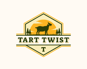 Goat Pasture Livestock logo design