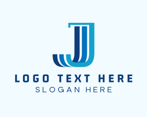 Letter J - Finance Marketing Pillar Letter J logo design