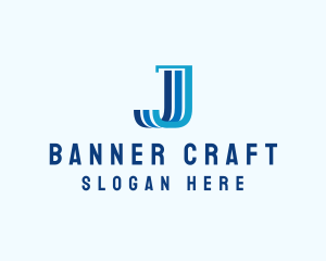 Finance Marketing Pillar Letter J logo design