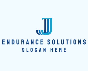 Finance Marketing Pillar Letter J logo design